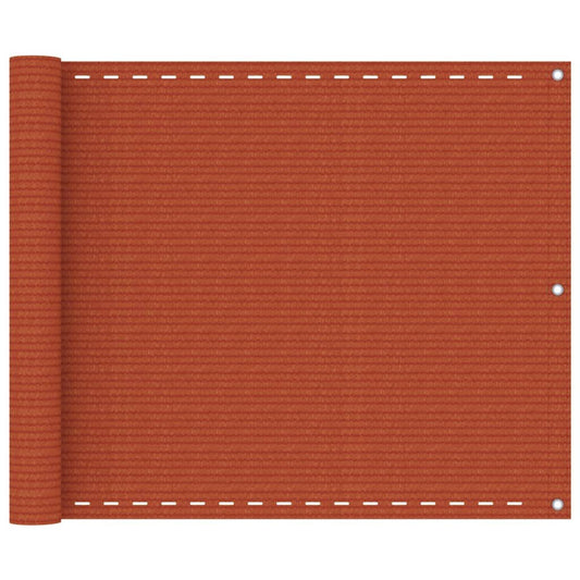 Vidaxl Toldo Para Balcón Hdpe Naranja 75x500 Cm_0