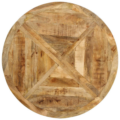 Mesa De Comedor Madera Maciza De Mango Sin Tratar Ø110x75 Cm_1