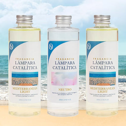 Pack Ahorro 3x Fragancias Para Lámpara Catalítica: 2 Aromas Mediterranean Light 500ml + Limpiador Neutro 200ml_0