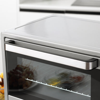Homcom Mini Horno Eléctrico 32l 1600w 52,2x38,1x33,5 Cm Plata_4