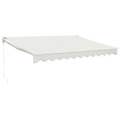 Toldo Retráctil Aluminio Y Tela Color Crema 3,5x2,5 M_0