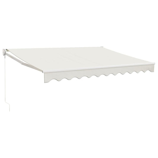 Toldo Retráctil Aluminio Y Tela Color Crema 3,5x2,5 M_0