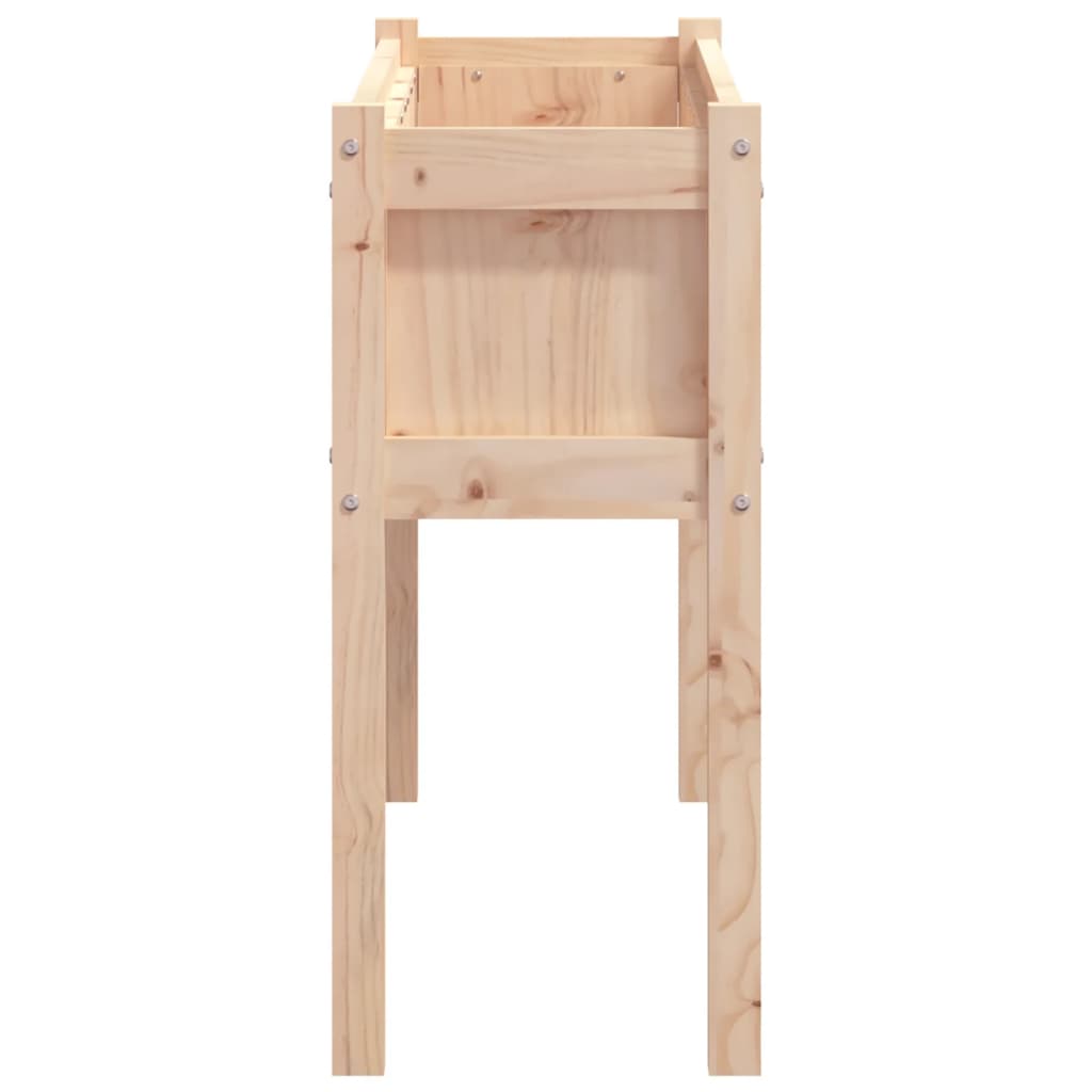 Jardinera Con Patas Madera Maciza De Pino 110x31x70 Cm_5