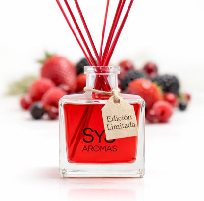 Ambientador Mikado XXL de Frutos Rojos SYS Aromas 200 ml | Edición Limitada con Varillas Rojas | Aroma Afrutado y Dulce_0