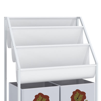 Estante Infantil Aiyaplay Metal, Tecido Não Tecido Branco 60x30x76 Cm_3