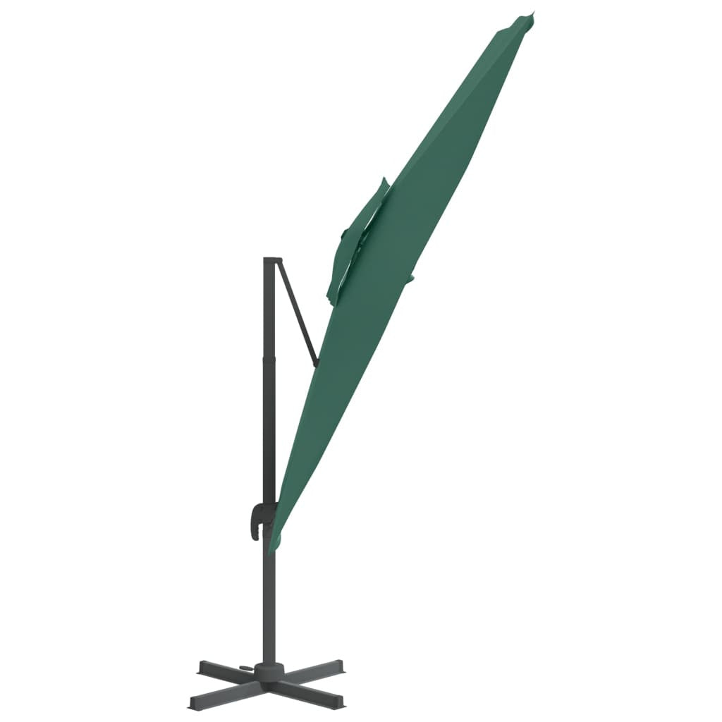 Vidaxl Sombrilla Colgante De Doble Techo Verde 400x300 Cm_3