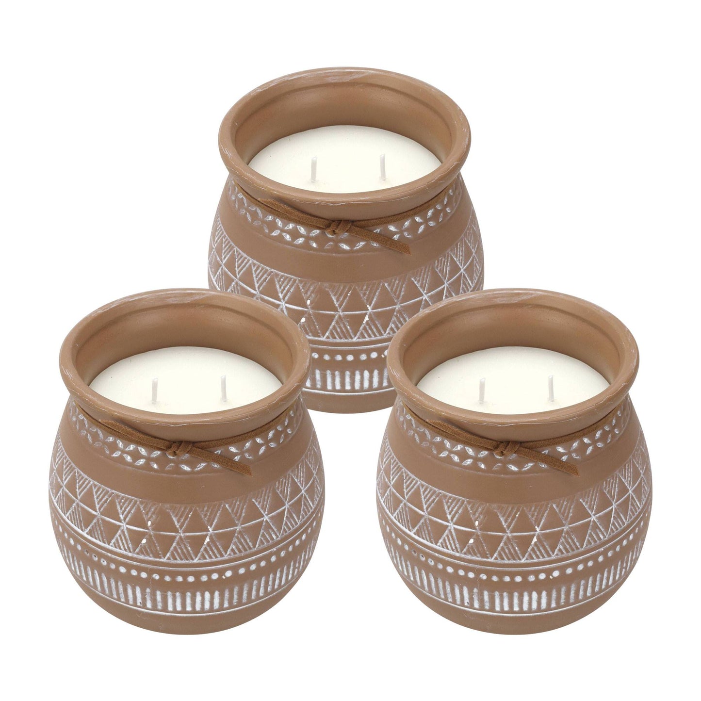 Well Home - Pack 3 Velas Aromática Envase De Cemento