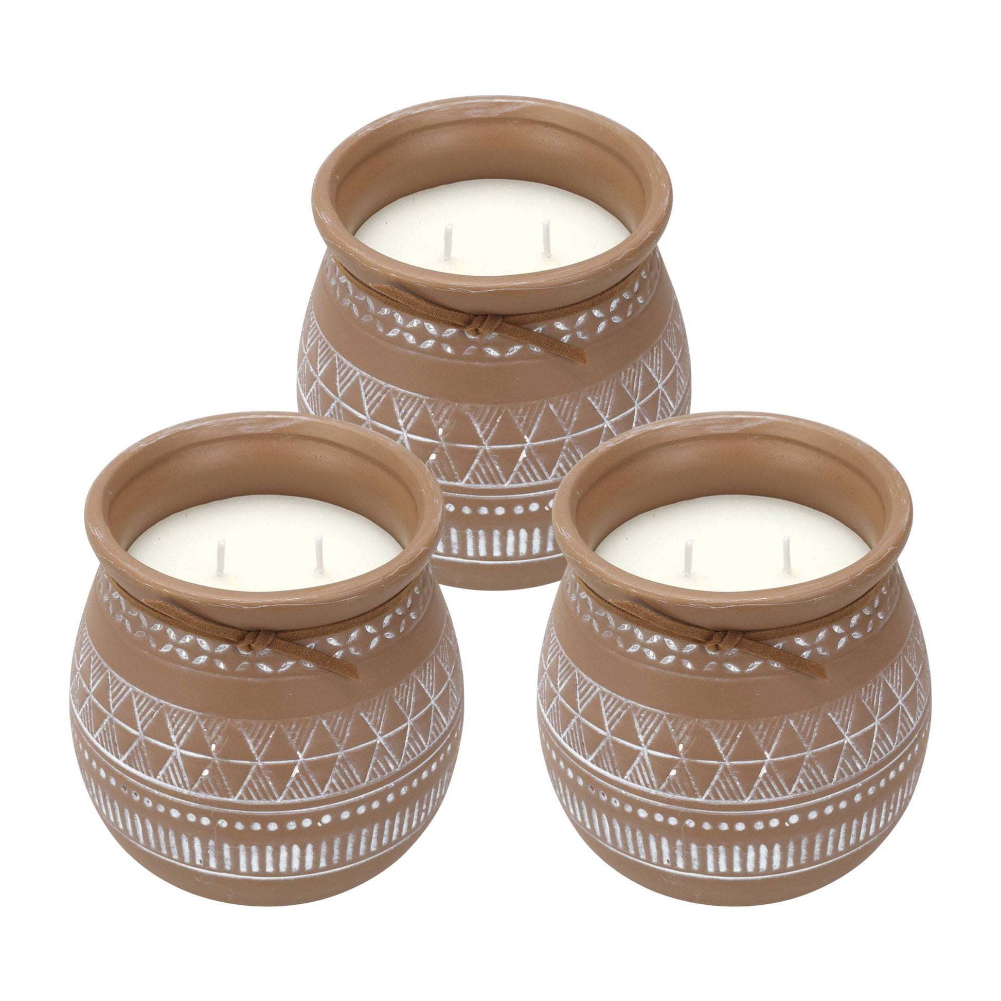 Well Home - Pack 3 Velas Aromática Envase De Cemento