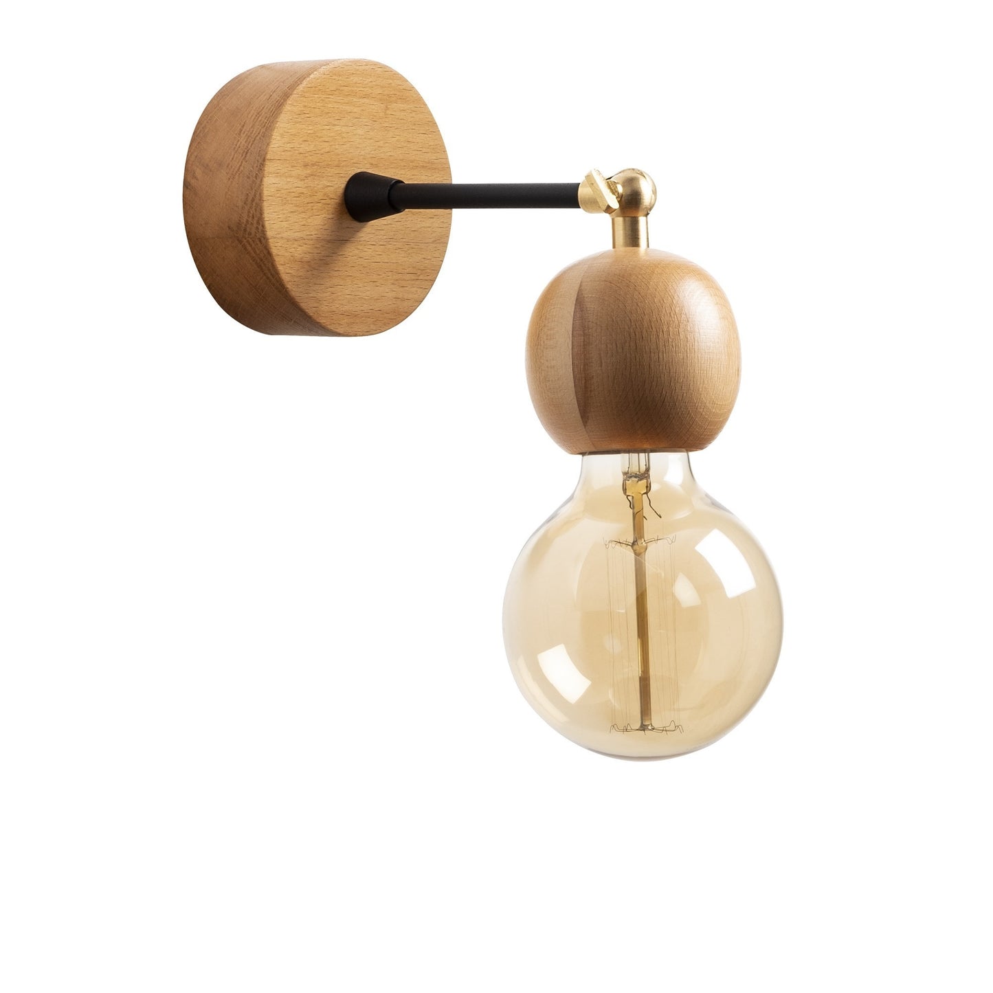 Aplique De Pared, Madera , Natural, 10x10x14, Casquillo E 27 Max 40 W_3