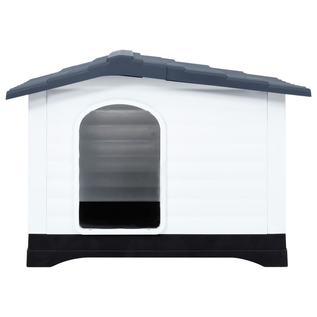 Vidaxl Casa Para Perro Gris 90,5x68x66 Cm Polipropileno_1