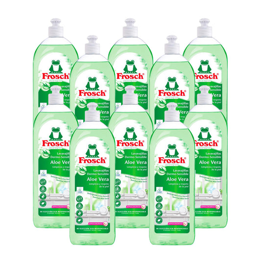 Pack 10x Lavavajilas Aloe Vera Eco Frosch 750 ml