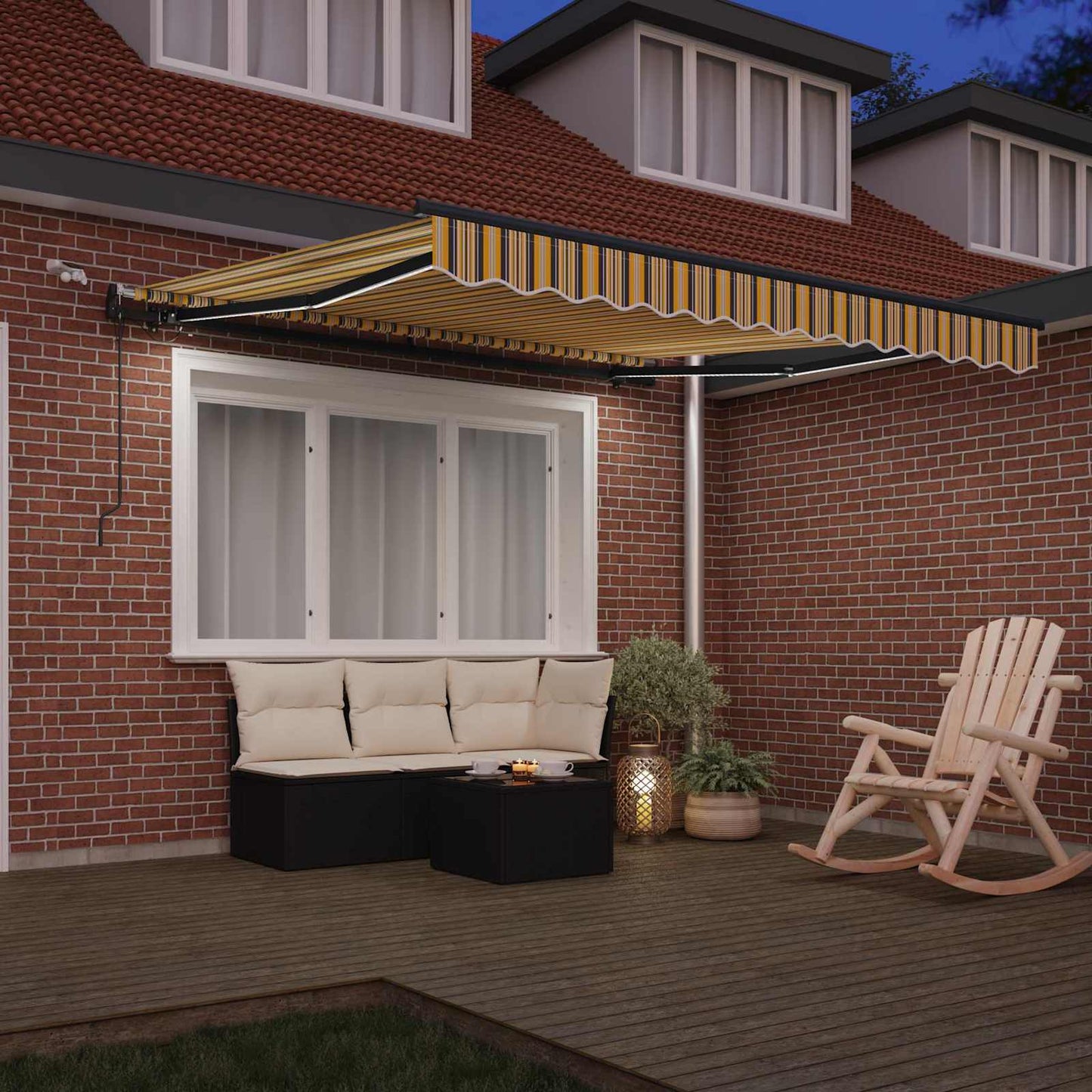 Toldo Retráctil Multicolor 300 X 250 Cm Poliéster_2