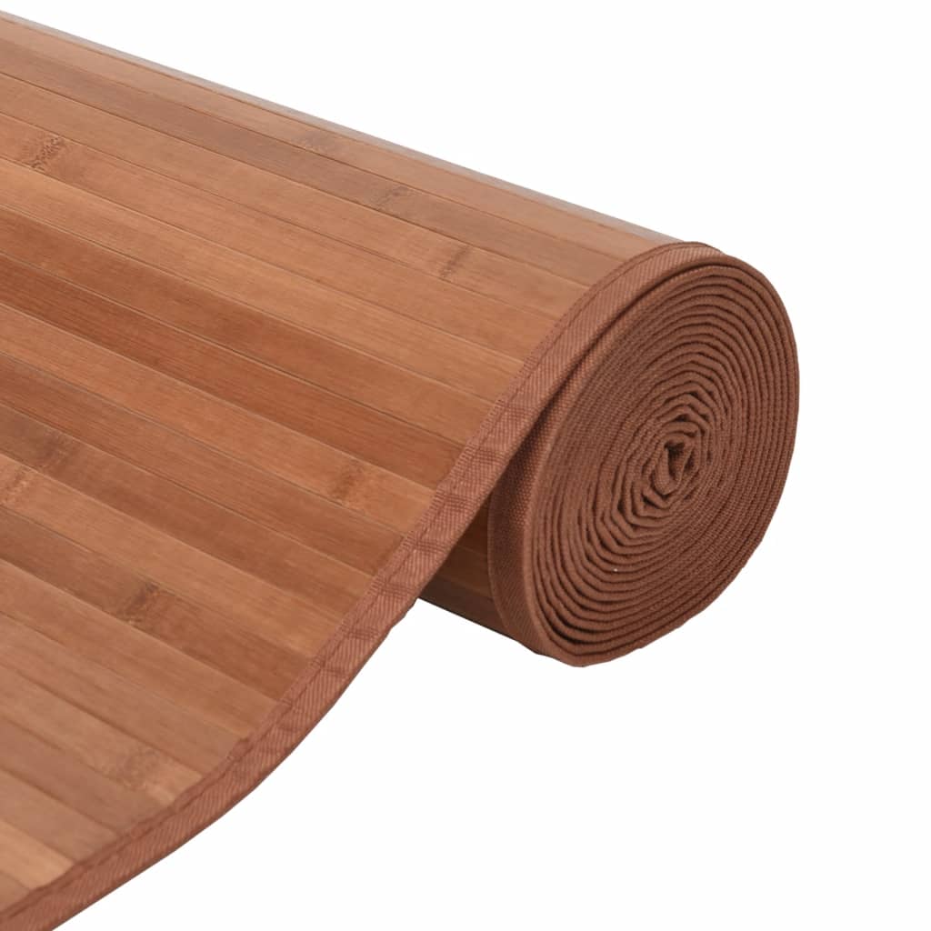 Alfombra Rectangular Bambú Marrón 100x1000 Cm / Vetonek_0