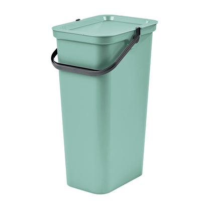 Papelera moda Con Asa 40l Salvia/grafito