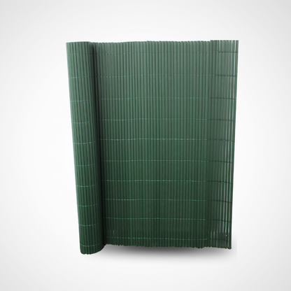 Cañizo Pvc Doble Cara| 1,5x3 M| Color Verde| Lamas 11 Mm| Composición 100% Pvc| Bridas Sujeción Incluidas_1