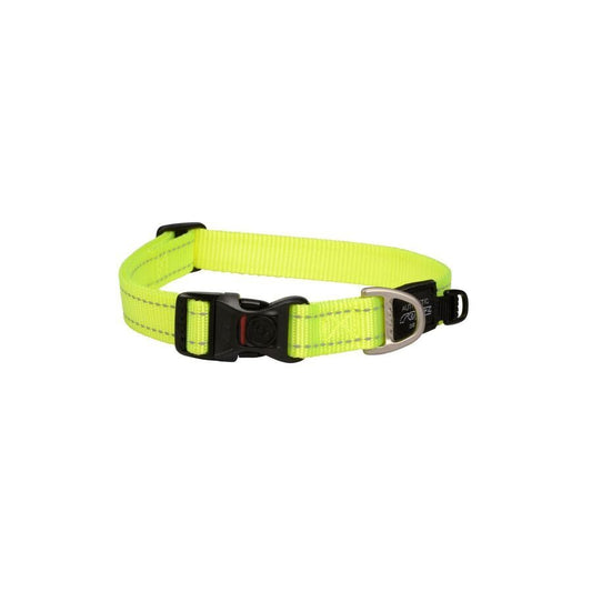Collar Para Perro, Modelo Classic De Rogz Color Amarillo. Talla L (21-40kg)_0