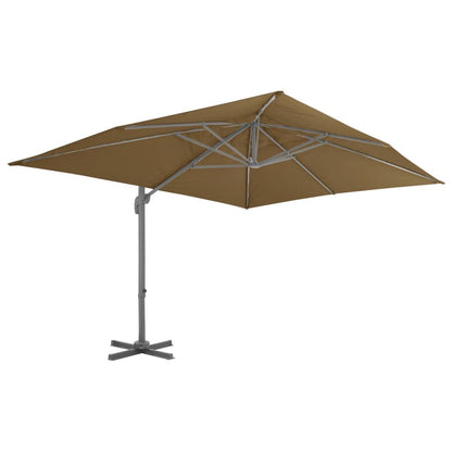 Vidaxl Sombrilla De Jardín Voladiza Con Poste De Aluminio 400x300 Cm Color Topo_1