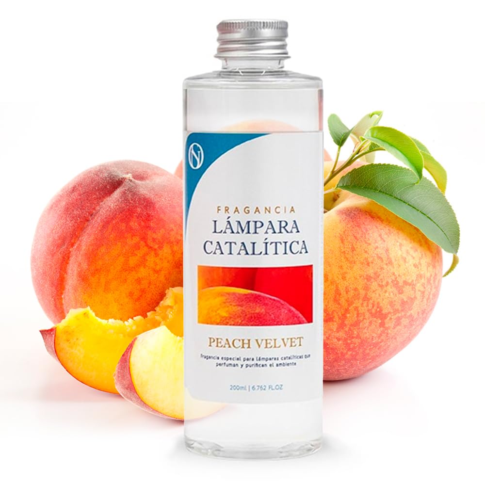 Pack Ahorro Lámpara Catalítica Mosaico Dorado + Fragancia Peach Velvet 200ml + Limpiador Neutro 200ml + Mecha Repuesto_2