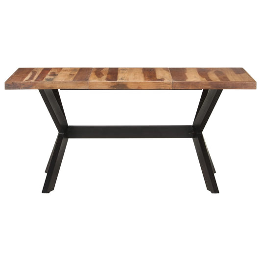 Mesa De Comedor De Madera Acacia Acabado Miel 160x80x75 Cm_0