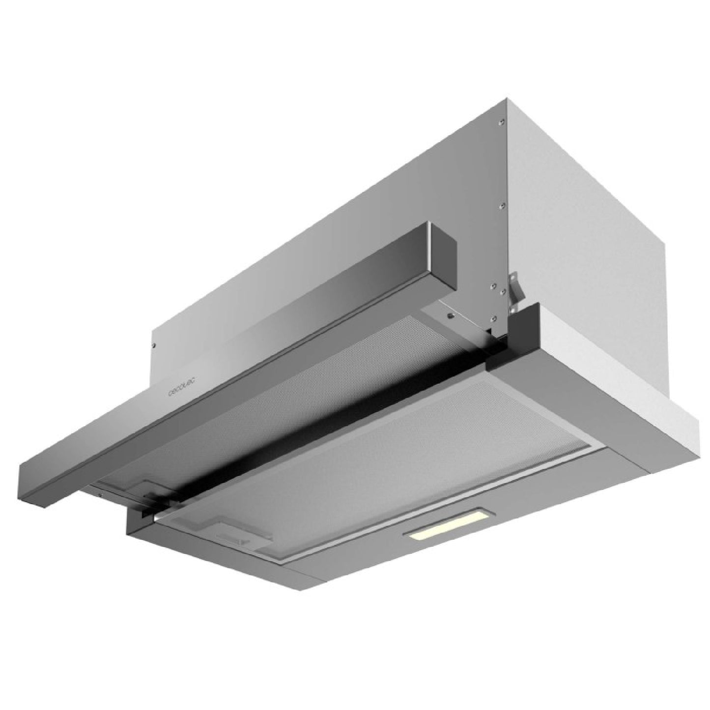 Campana Extractora Telescópica De 60cm Bolero Flux Tlm 603500 Inox A. Motor 70w, Potencia Succión 350m3/h, Control Mecánico, 2 Niveles De Potencia,_0