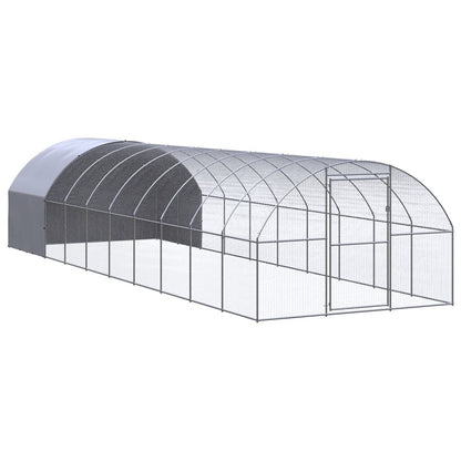 Vidaxl Gallinero De Exterior De Acero Galvanizado 3x10x2 M_0