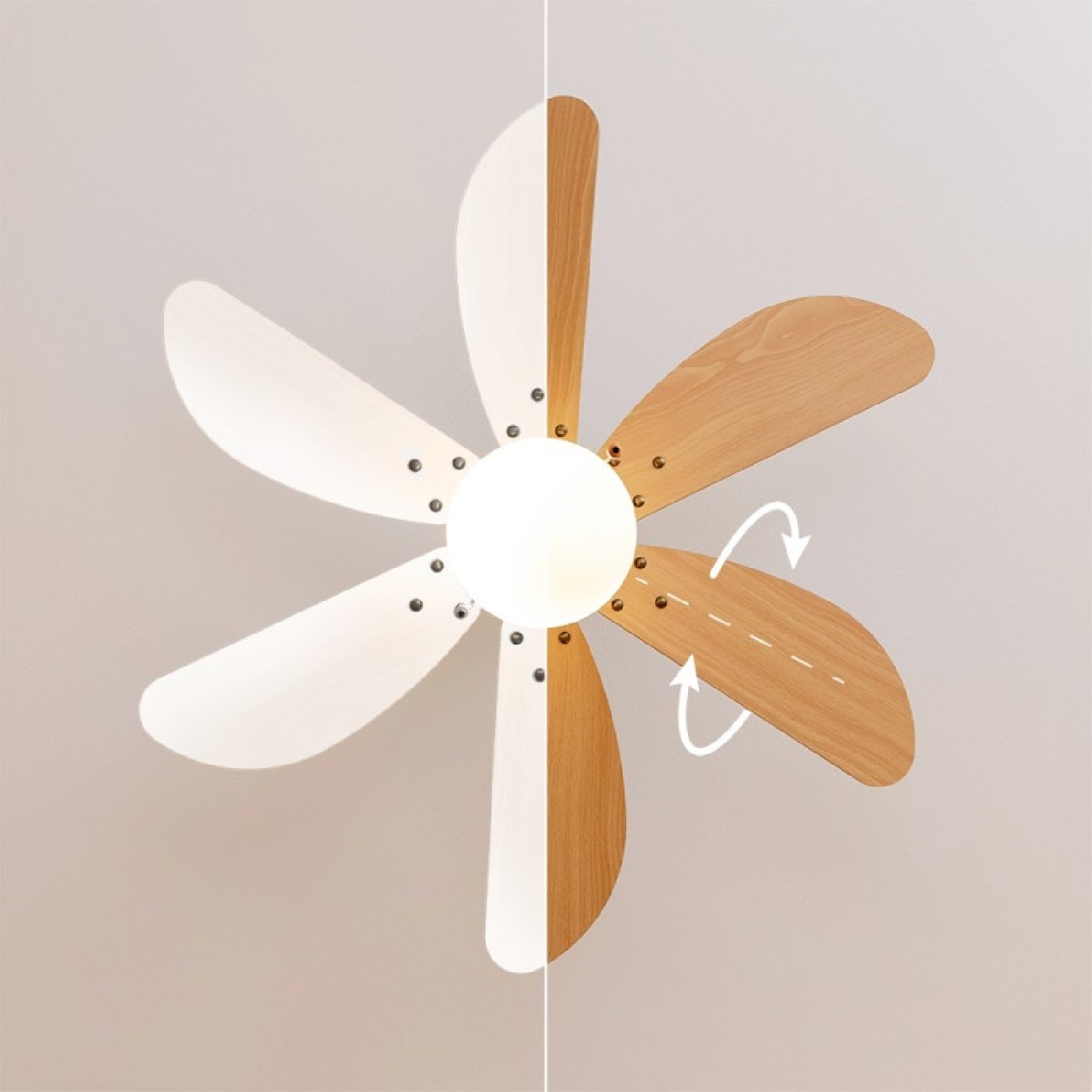 Cecotec Ventilador De Techo Con Luz Energysilence Aero 360 Gold&wood Cecotec_2