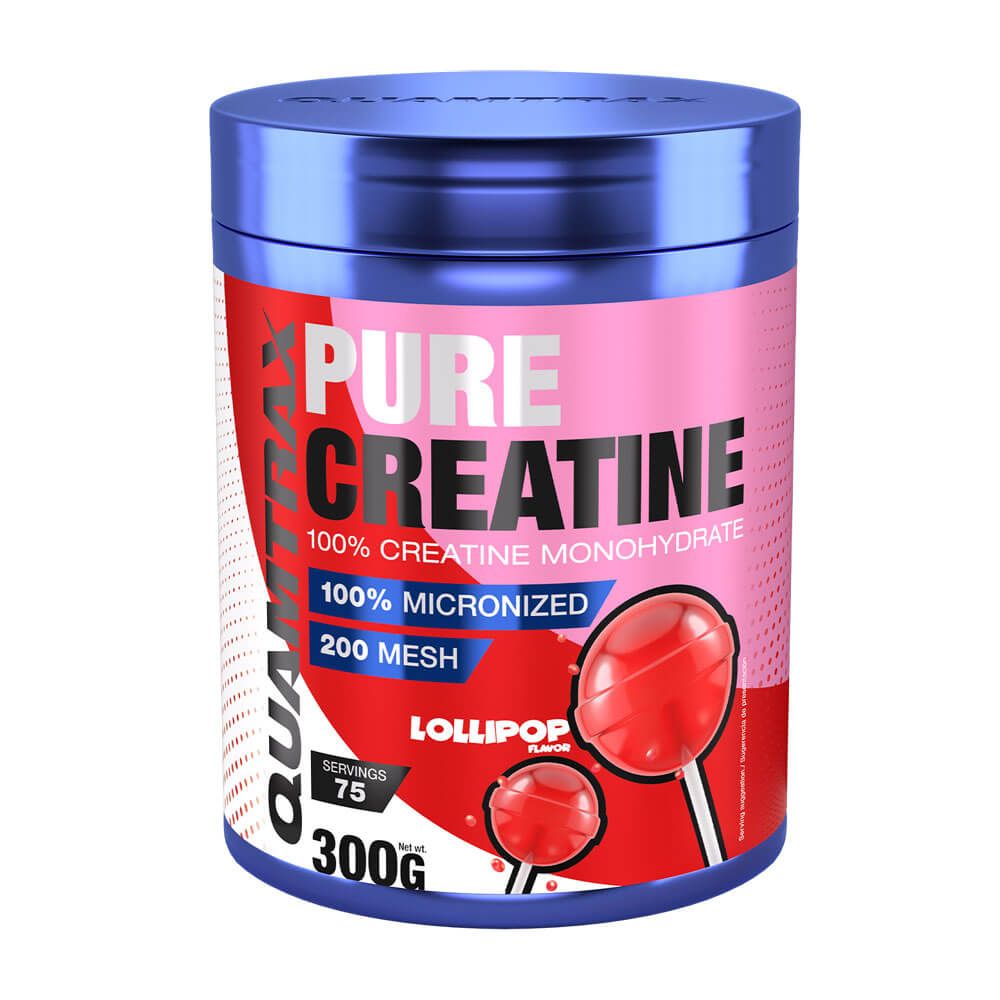 Pure Creatina 200 Mesh - 300g - Lollipop - Creatina Monohidrato - Quamtrax_0