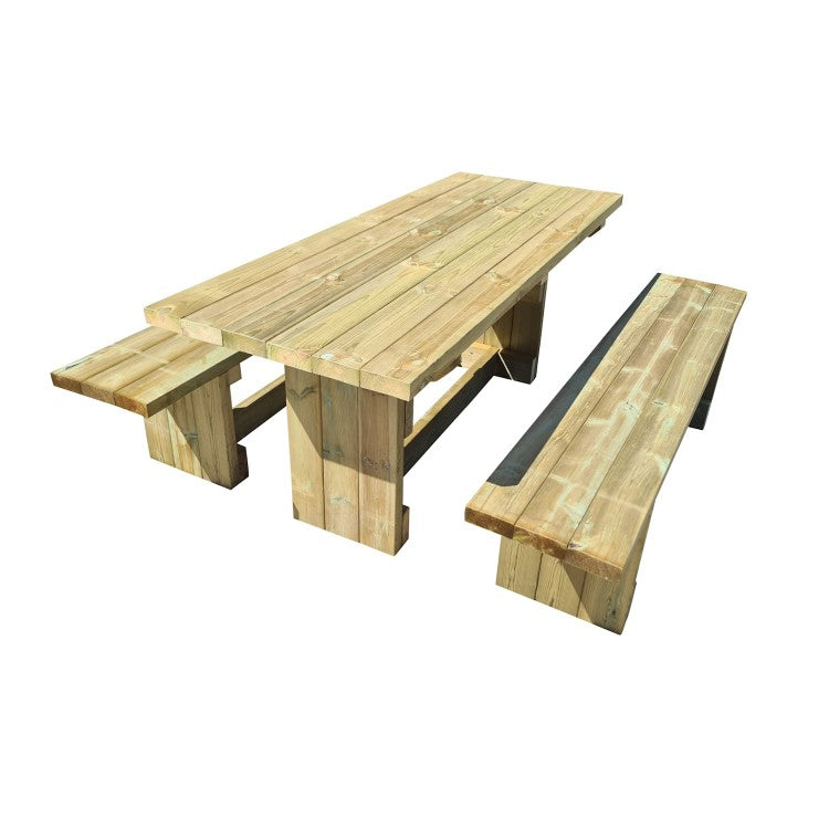 Mesa De Picnic Masgames Calella Con Bancos Independientes._2