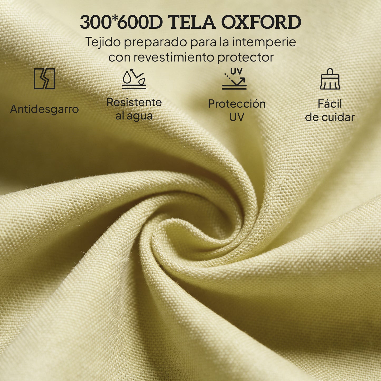 Outsunny Tumbona Plegable Reclinable Ajustable De 5 Posiciones 188x56x28cm Beige_4