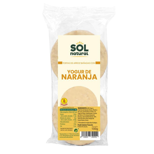 Tortas de Arroz Yogur y Naranja Sol Natural 100g