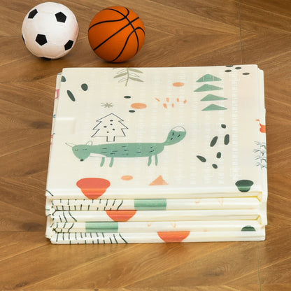 Homcom Alfombra Infantil Plegable Reversible Acolchado 2 Caras Impermeable_3