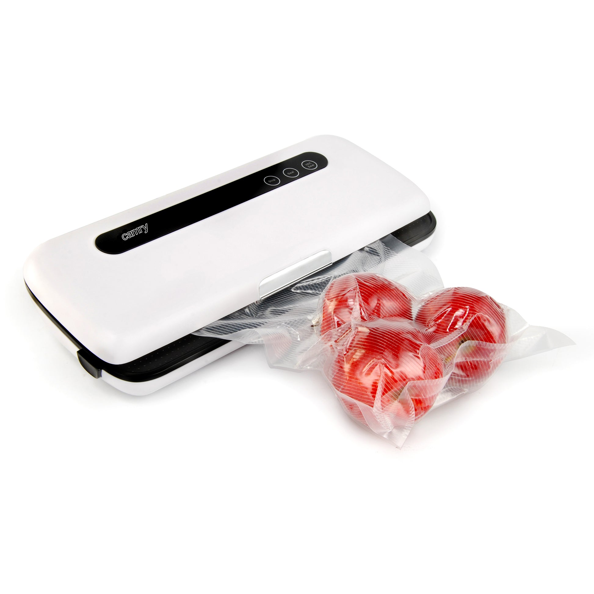 Envasadora De Alimentos Al Vacío Doméstica, Sellado Automático, Apto Seco / Líquido Camry Cr4470 Blanco