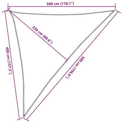 Vidaxl Toldo De Vela Gris Taupe Hdpe 160 G/m² 3x4x5 M_2