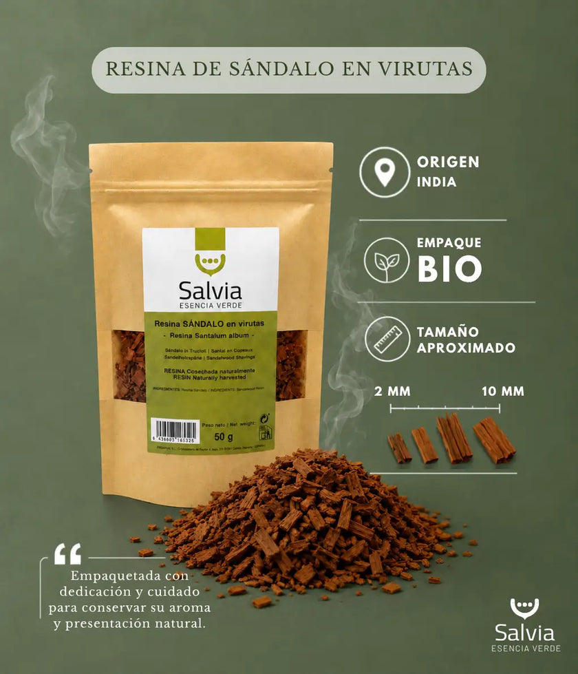 Salvia - Resina Sándalo En Virutas, Granel | 50g_1