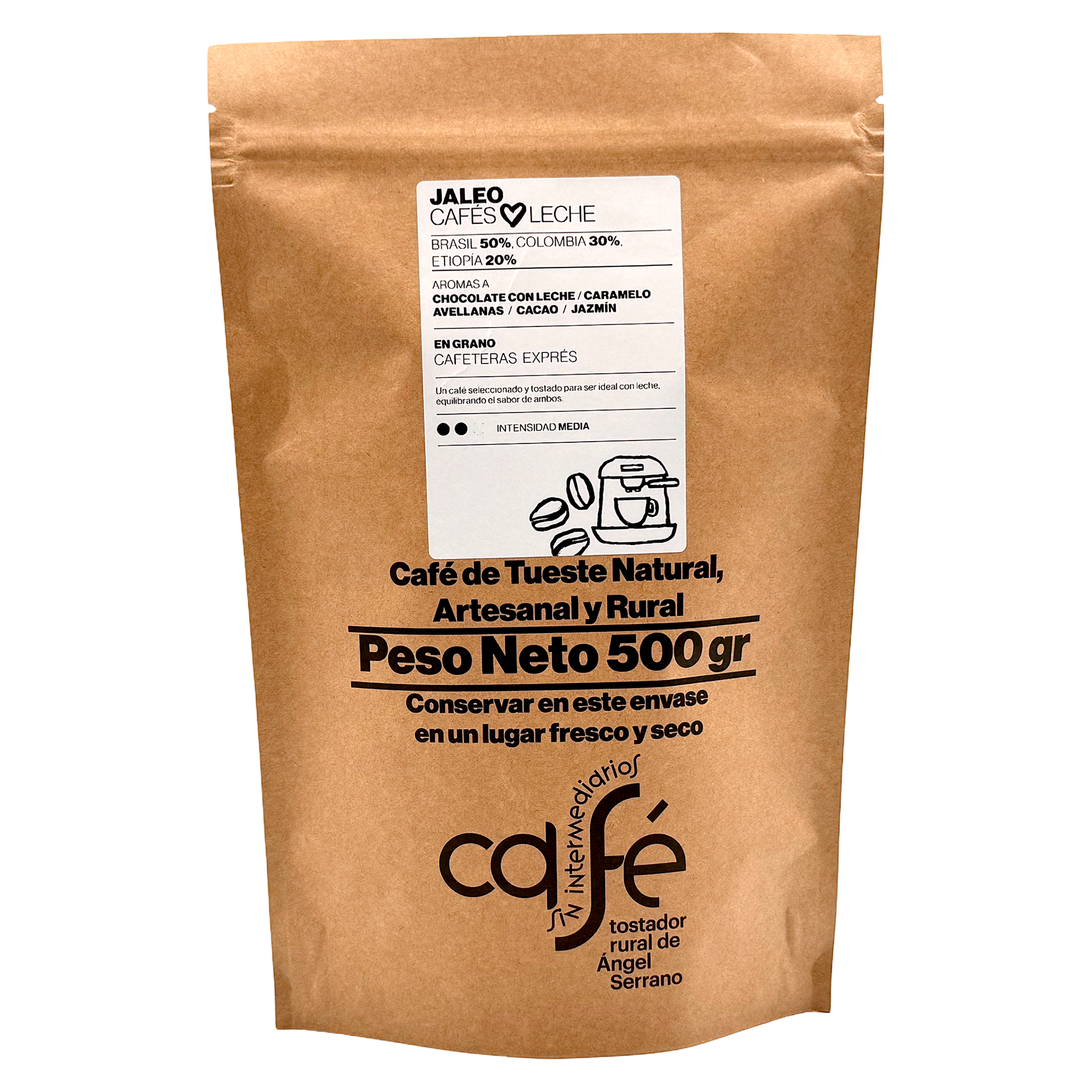 Cafe Sin Intermediarios Café Colombia Jaleo En Grano Para Espresso 500 G_0