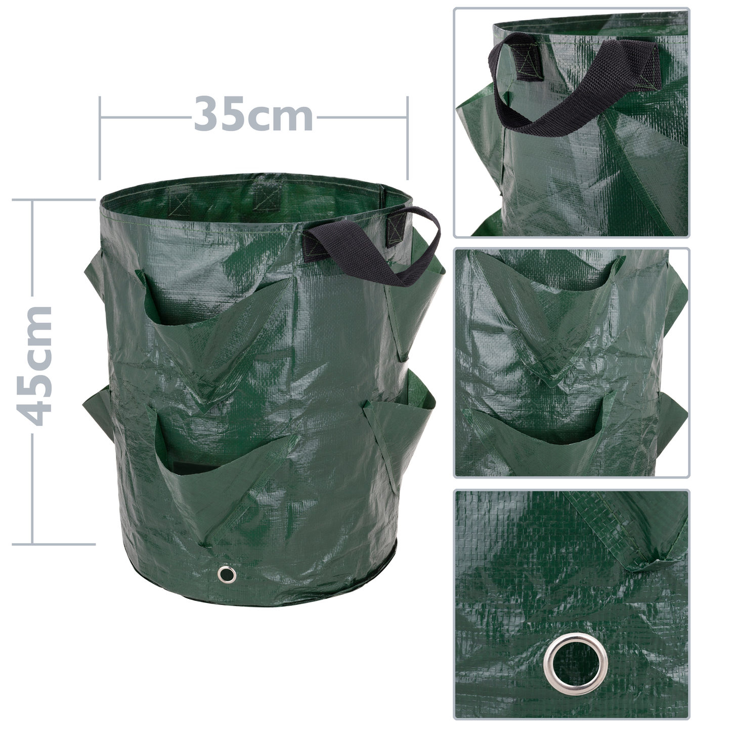 Bolsas De Cultivo Para Jardín 35 X 45 Cm 3 Unidades_1