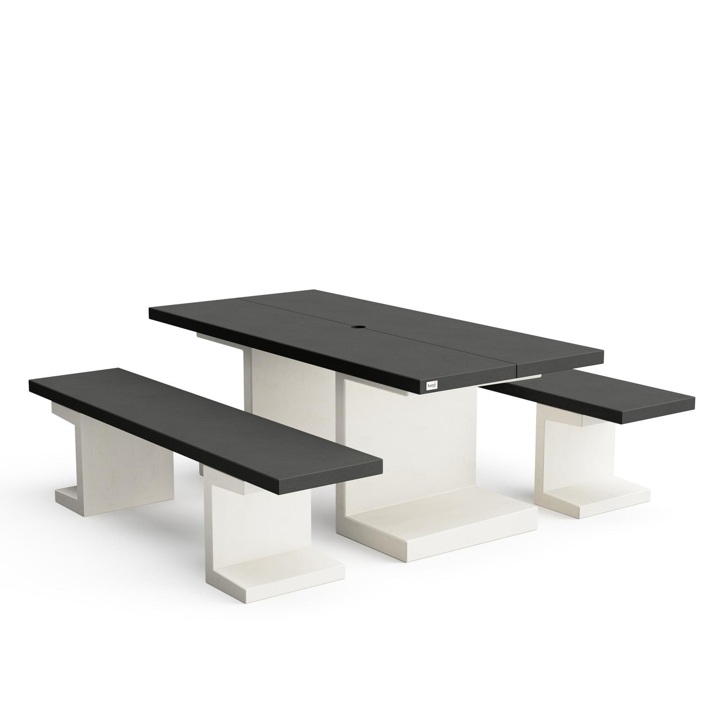 Conjunto Picnic Kitaway Blanco y Negro Tuozi