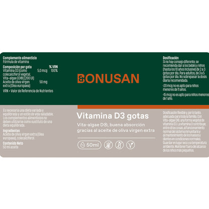 Vitamina D3 gotas Bonusan 50 ml