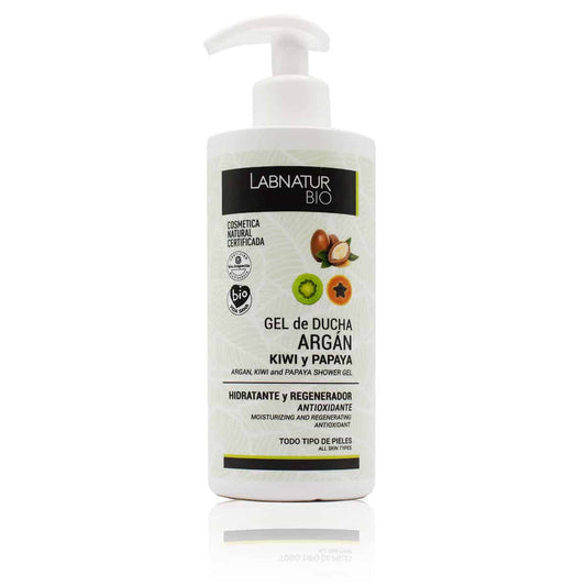Gel De Baño Argán Labnatur Bio | Limpieza E Hidratación De La Piel | Kiwi Y Papaya | Cuidado Corporal Revitalizante | 45_0