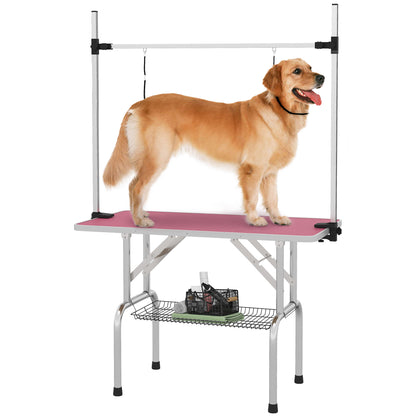 Pawhut Mesa De Peluquería Canina Plegable_0