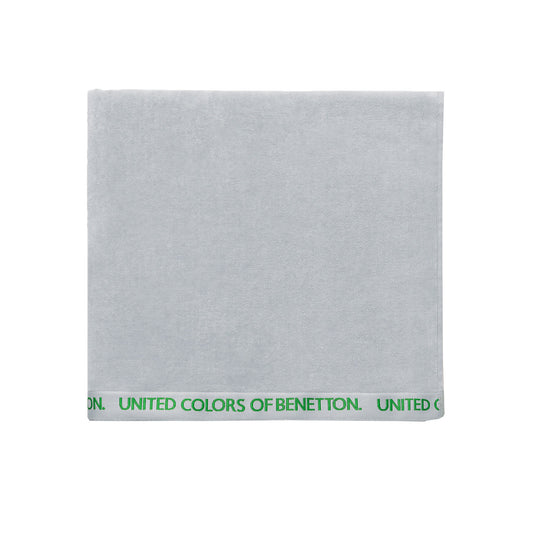 Toalla De Playa 90x160cm 380gsm 100% Algodón Velour Gris Con Logo Neutral Be_0