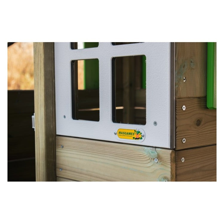 Casita De Madera Masgames Lollipop Elevada Verde.