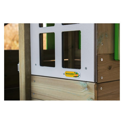 Casita De Madera Masgames Lollipop Elevada Verde.