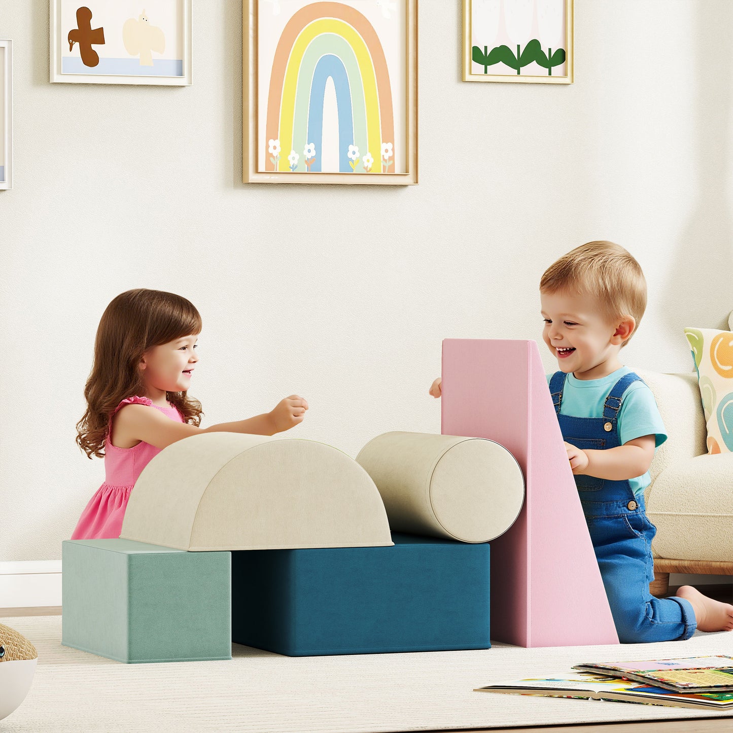 Aiyaplay Juego De 5 Bloques De Espuma Para Niños_1