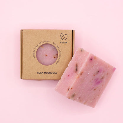 Jabón Natural Artesano de Rosa Mosqueta Labnatur 100 g | Regenera y Suaviza | Piel con Marcas | Vegano_2