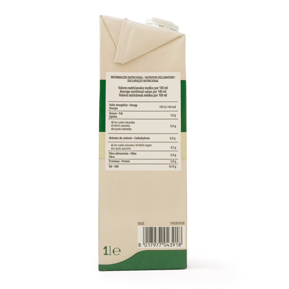 Pack 6 x Bebida de Avena sin Gluten La Finestra Sul Cielo 1 L