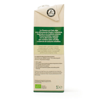 Pack 6 x Bebida de Avena sin Gluten La Finestra Sul Cielo 1 L