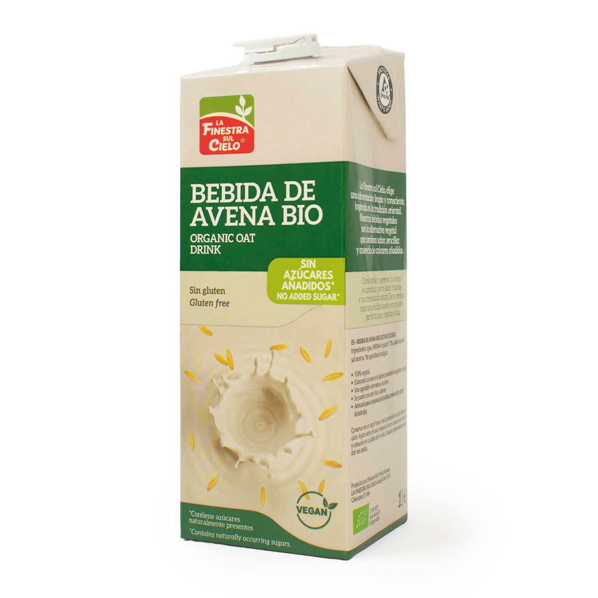 Pack 6 x Bebida de Avena sin Gluten La Finestra Sul Cielo 1 L