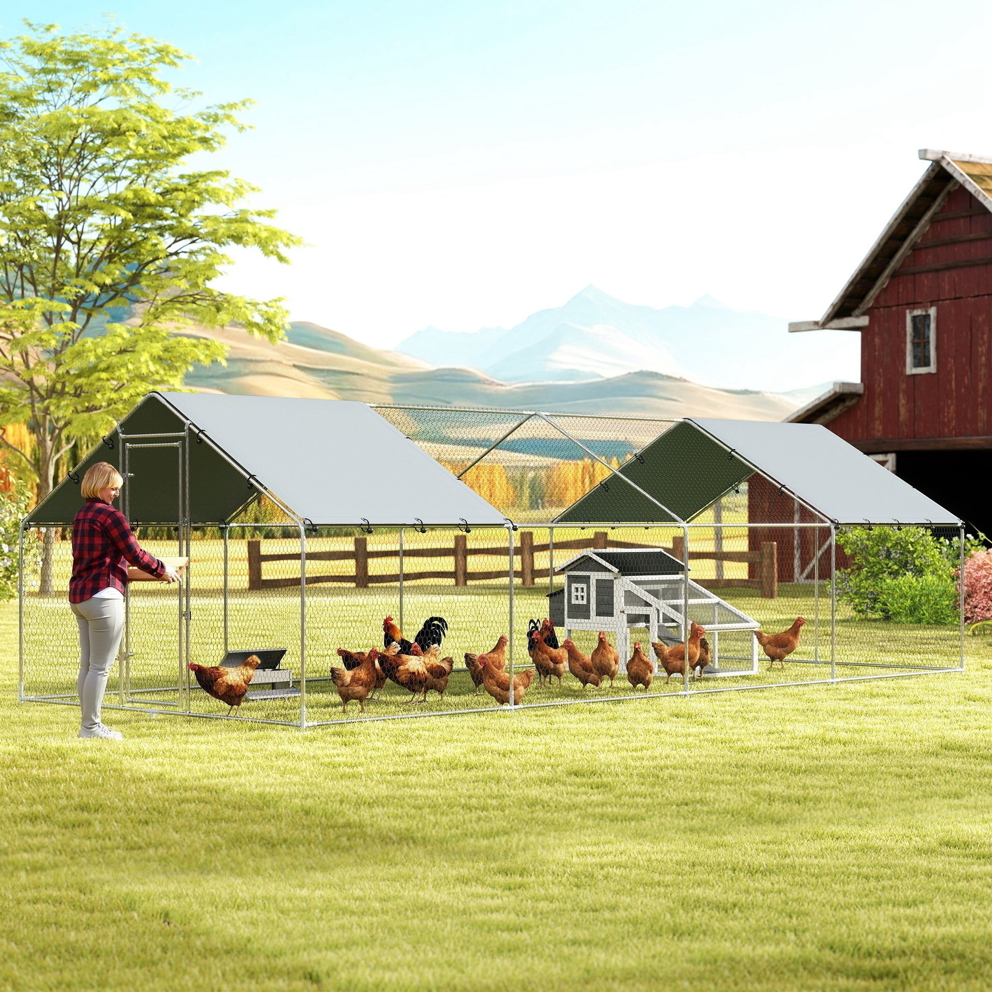 Pawhut Gallinero Para Exterior Grande_1
