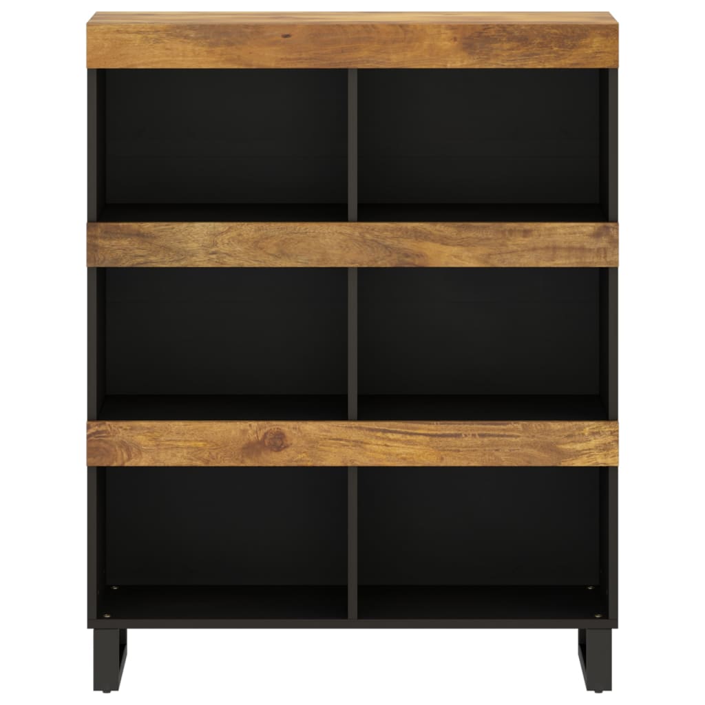 Armario Auxiliar Madera Maciza De Mango 85x33x107 Cm_1